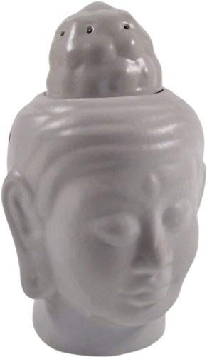 GURU SHOP Duftlampe in Buddhaform - Buddha 3 Weiß, 15x10x7 cm, Duftlampen & Öllampen von GURU SHOP
