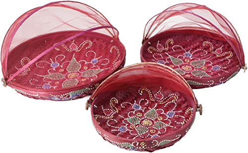 GURU SHOP Fliegenschutz Obstkorb - Weinrot/Bemalt, Größe: 3èr Set, Küchenaccessoires, Sonstiges GURU SHOP Fliegenschutz Obstkorb - Weinrot/Bemalt, Größe: 3èr Set, Küchenaccessoires, Sonstiges von GURU SHOP