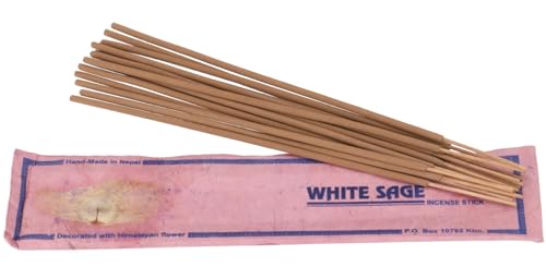 GURU SHOP Handmade Räucherstäbchen aus Nepal, Himalayan Flower Incense - Weißer Salbei, 22x5x0 cm GURU SHOP Handmade Räucherstäbchen aus Nepal, Himalayan Flower Incense - Weißer Salbei, 22x5x0 cm von GURU SHOP