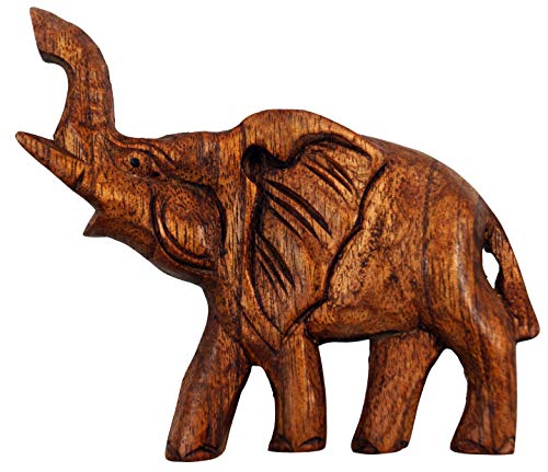 GURU SHOP Holzmagnete, Motiv: Elefant 2 (10x10), 10x10x1 cm, Tierfiguren von GURU SHOP