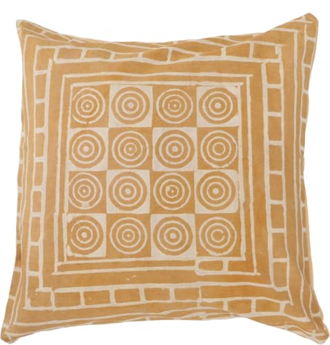 GURU SHOP Kissenbezug Blockdruck, Dekokissen Bezug, Kissenhülle Ethno, Traditionelle Herstellung - Muster 30, Baumwolle, Size:40x40 cm von GURU SHOP