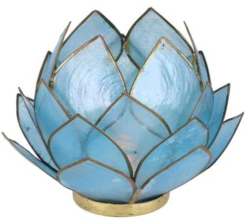 GURU SHOP Lotus Teelicht Muschel 14x10 cm - Himmelblau GURU SHOP Lotus Teelicht Muschel 14x10 cm - Himmelblau von GURU SHOP