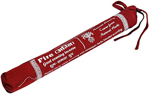 GURU SHOP Räucherstäbchen Pancha Karma Incense - Fire, Rot, Räucherstäbchen aus Tibet, Nepal von GURU SHOP