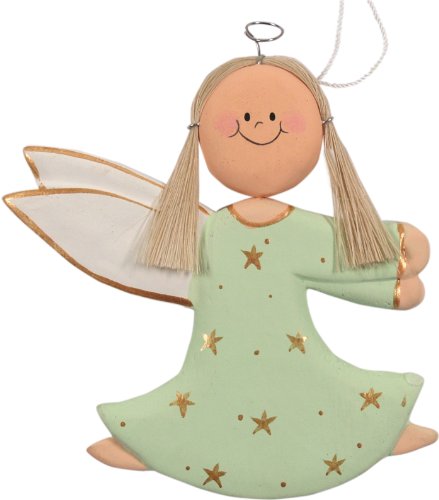 GURU SHOP Schutzengel, Weihnachtsengel, Christbaumschmuck - 6, Grün, Farbe: Grün, 10x10x1 cm, Weihnachtsdeko GURU SHOP Schutzengel, Weihnachtsengel, Christbaumschmuck - 6, Grün, Farbe: Grün, 10x10x1 cm, Weihnachtsdeko von GURU SHOP