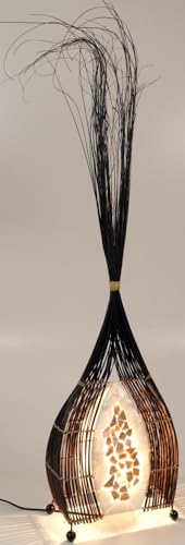 GURU SHOP Stehlampe/Stehleucht, in Bali Handgemacht aus Naturmaterial - Modell Larissa, 90x27x11 cm von GURU SHOP