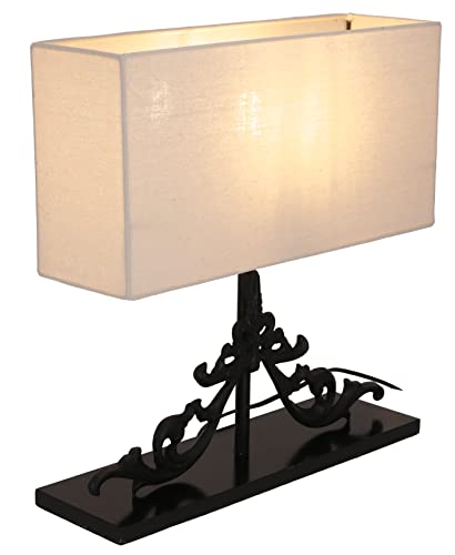GURU SHOP Tischlampe/Tischleuchte, Handgemacht aus Naturmaterial - Modell Scala 2, Holz, 42x41x13 cm, Klassische, Moderne Tischlampen von GURU SHOP