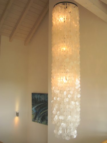 Muschellampe 200 cm hoch, Samoa XXL/Oceanlights Muschellampe von GURU SHOP