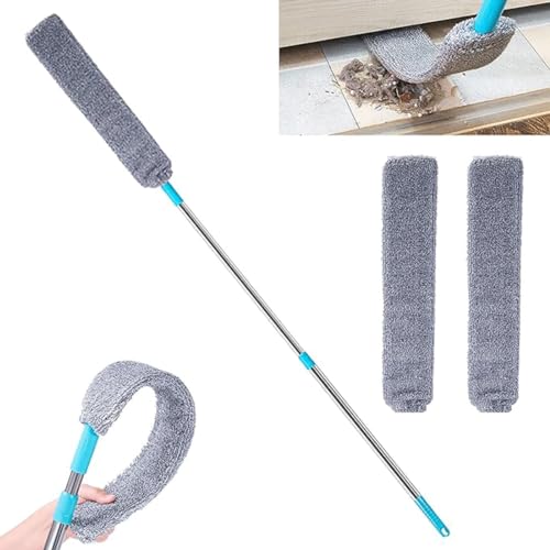 Arainy Dust Gap Cleaner,Einziehbarer Spalt-Staubreiniger,Teleskop Staubwedel,Multifunktionaler Einstellbarer Mikrofaser-Staubpinsel Gap Mop,Waschbare Dehnbarer Staubwedel Duster mit Langem Griff von GUSHE