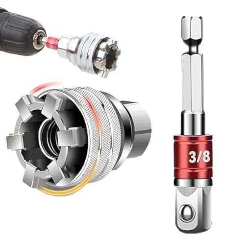 GUSHE Multi-function Universal Socket Wrench Tool - Universal Maintenance Tool, Verstellbarer Universal-Steckschlüssel, Multi Stecknuss Set, Multifunktions Universal Socket Tool mit Bohrer Adapter GUSHE Multi-function Universal Socket Wrench Tool - Universal Maintenance Tool, Verstellbarer Universal-Steckschlüssel, Multi Stecknuss Set, Multifunktions Universal Socket Tool mit Bohrer Adapter von GUSHE