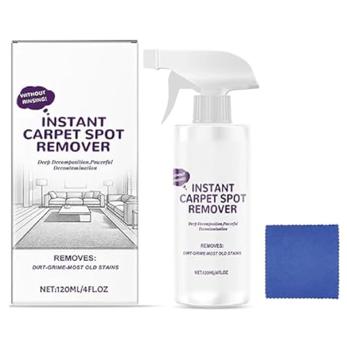 Multipurpose Powerful Quick-Drying Carpet Cleaner, Instant Carpet Spot Remover, Leistungsstarke Teppichreiniger Mittel mit Stoff, Teppich Fleckenentferner für alle Arten von Polstern, Teppich von GUSHE