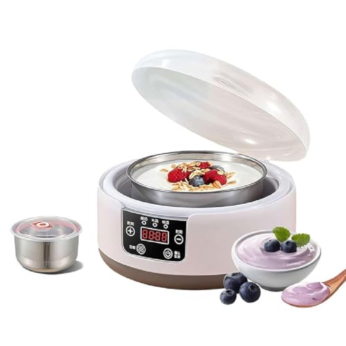 Probiotic Yogurt Maker with Temperature Control,Yogurt Maker 36 Hour,Probiotischer Joghurtbereiter,Joghurtmaschine mit LCD-Display,Elektischer Joghurtbereiter,Joghurtmaschine für Hause (Basic) von GUSHE