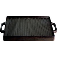 Grillplatte aus Gusseisen 38x38 cm Gussplatte Plancha geriffelt/glatt - Gusseisenkuss von GUSSEISENKUSS