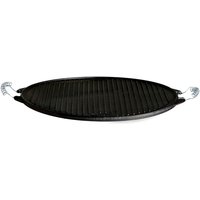 Light-Grillplatte aus Gusseisen ø 38 cm Gussplatte Plancha geriffelt/glatt - Gusseisenkuss von GUSSEISENKUSS
