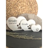 Erinnerung An Verstorbenes Haustier Andenken Herz Aufsteller Pfote Hund Katze Erinnerung An Verstorbenes Haustier Andenken Herz Aufsteller Pfote Hund Katze von GUSSWERK