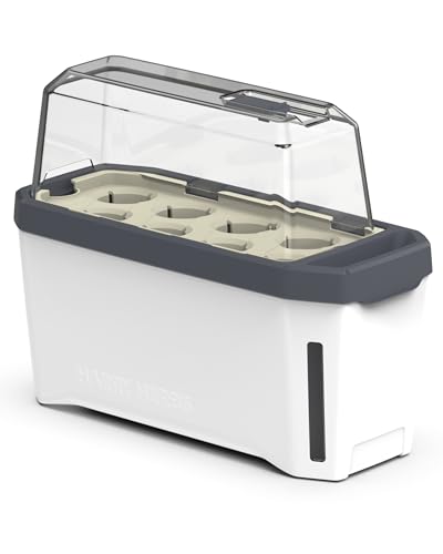 GUSTA GARDEN Harry Herbs 4in1 Kräutertopf Weiß - Pflanzentopf - Abnehmbare Anzuchthaube & Bewässerungssystem - 0,5L Wassertank & 5L Erdvolumen von GUSTA GARDEN