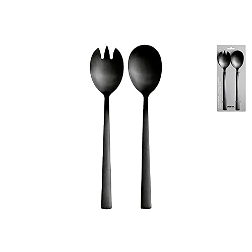 GUSTA Salatbesteck, 23,5 cm, schwarz, 2-teilig (1 Set) von GUSTA