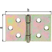 Scharnier Gerollt Breit vz. 50x73 mm - 346485 - GAH von GAH