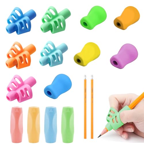 14 Stück Schreibhilfe für Stift Kinder, Silikon Grips Stiftehalter, Bleistiftgriffe für Kinderhandschrift, Handschriftgriff, Bleistift Griffe, Schreiblernhilfe Grip für Kleinkinder, Vorschulkinder 14 Stück Schreibhilfe für Stift Kinder, Silikon Grips Stiftehalter, Bleistiftgriffe für Kinderhandschrift, Handschriftgriff, Bleistift Griffe, Schreiblernhilfe Grip für Kleinkinder, Vorschulkinder von GUSXPPD