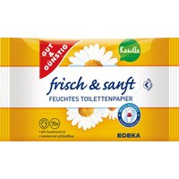 GUT&GÜNSTIG Feuchtes Toilettenpapier frisch & sanft 1-lagig von GUT&GÜNSTIG
