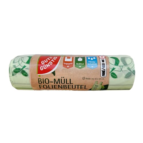 GUT & GÜNSTIG Müllbeutel 10 Stück/10 Liter - Feinste Materialqualität und Haptik von Gut & Günstig