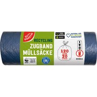 GUT&GÜNSTIG Müllbeutel G&G Öko-Müllsäcke 120l 20ST 120,0 l blau von GUT&GÜNSTIG