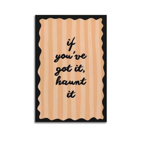 GUTAITER Lustiges Retro-Halloween-Zitat "If You Have Got It", Spuk-It-Poster, trendige Wandkunst, Leinwanddrucke für Zimmer, ästhetisch, 20 x 30 cm, ungerahmt, Stil 2 GUTAITER Lustiges Retro-Halloween-Zitat "If You Have Got It", Spuk-It-Poster, trendige Wandkunst, Leinwanddrucke für Zimmer, ästhetisch, 20 x 30 cm, ungerahmt, Stil 2 von GUTAITER