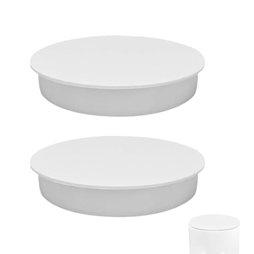 GUTERTOP 2 Stück Lüftungsrohr Abdeckung für Muffenstopfen DN 100- Rohrabdeckung 100mm Rohr Deckel Muffenstopfen DN100 PVC Abdeckkappe Lüftungsrohr Endkappe, UV-beständiger ASA-Kunststoff (Off weiß) von GUTERTOP