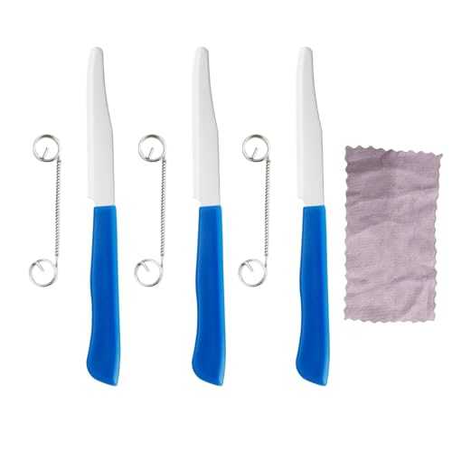 GUTERTOP 3 Stück Schnelles Schneidemesser, Zaubermesser mit Verstellbarer Feder, 3-in-1-Multifunktions Obstschälmesser von GUTERTOP