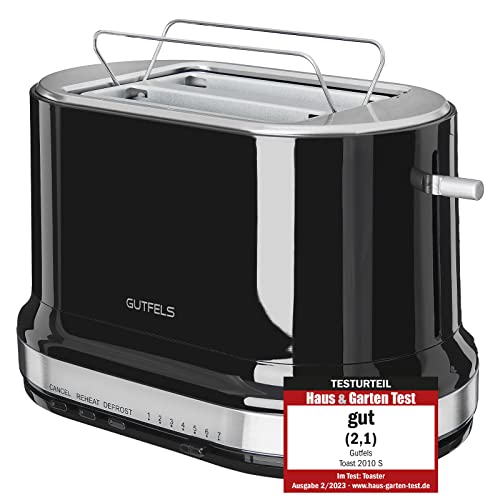 GUTFELS 2-Scheiben-Toaster TOAST 2010 S | Integrierter Brötchenaufsatz | Toast-Zentrierung | Perfektes Toast-Ergebnis | Krümelschublade | Höhenlift GUTFELS 2-Scheiben-Toaster TOAST 2010 S | Integrierter Brötchenaufsatz | Toast-Zentrierung | Perfektes Toast-Ergebnis | Krümelschublade | Höhenlift von GUTFELS