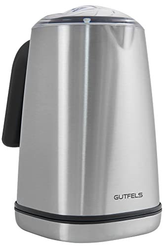 GUTFELS Milchaufschäumer MILK 5010 | Edelstahl | Teflon innen | Elektronische Temperaturkontrolle | Kalt/warm Aufschäumfunktion | LED Kontrollleuchten | 500 Watt Leistung | Kapazität für 350 ml Milch von GUTFELS