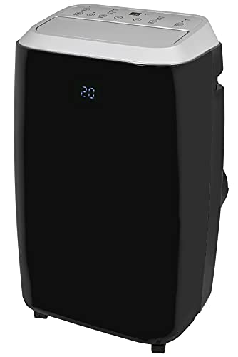 GUTFELS Mobile Klimaanlage CM 81458 sw | 4-in-1 Luftkühlung, Heizen, Trocknung & Ventilation | 14000 BTU | LED Display | Inkl. Abluftschlauch | Kompakt | Mobil | Schwarz von GUTFELS