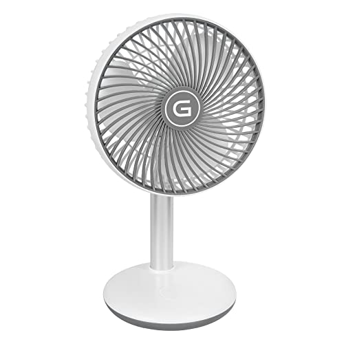 Gutfels Akku-Tisch-Ventilator VENTI 3010 R | Lithium Ionen Akku 4.000 mAh | Touchbedienung | 4 Geschwindigkeitsstufen | Luftstrom pulsierend oder gleichmäßig, Weiß, 5810043 Gutfels Akku-Tisch-Ventilator VENTI 3010 R | Lithium Ionen Akku 4.000 mAh | Touchbedienung | 4 Geschwindigkeitsstufen | Luftstrom pulsierend oder gleichmäßig, Weiß, 5810043 von GUTFELS