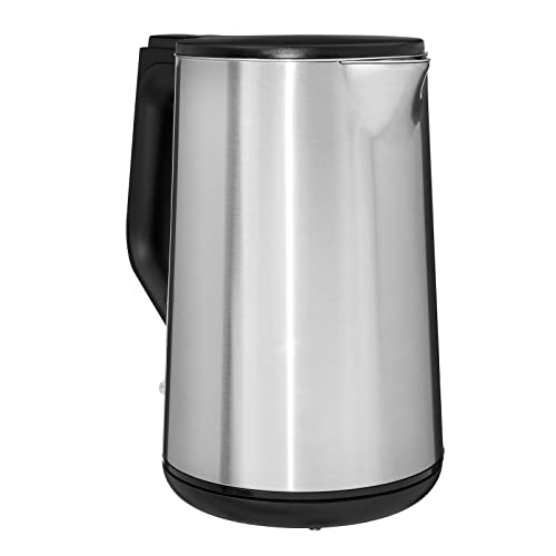 Gutfels Wasserkocher WATER 3020 | 1,5 Liter | Elektrischer Wasserkocher mit Filter | 2200 W | Doppelwandiges Edelstahl | Überhitzungs-/Trockengehschutz von GUTFELS