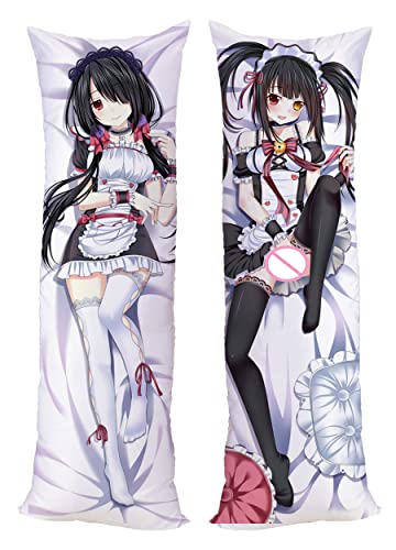 Anime Date A LIVE Tokisaki Kurumi Peach Skin Cushion Piillow Case 150x50cm(59in x 19.6in) Yatogami Tenka Pillowcase von GUTRYIY