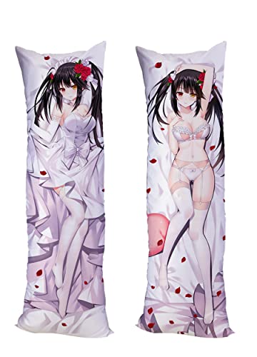 Anime Date A LIVE Tokisaki Kurumi Yoshino Cushion Pillow Case Two Way Tricot 150x50cm(59in x 19.6in) Itsuka Kotori Quilt Pillowcase von GUTRYIY