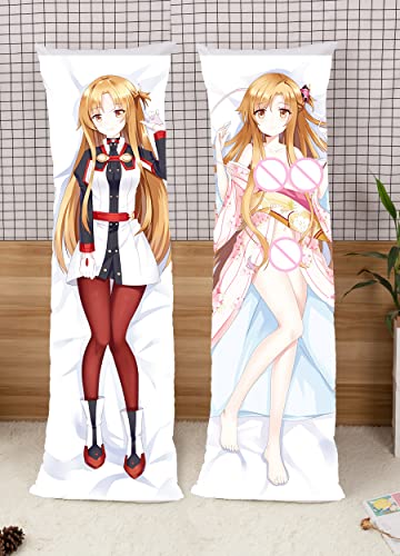 Anime Sword Art Online Asuna Cushion Cover Pillow Case Two Way Tricot 150x50cm (59in x 19.6in) HMS Implacable Pillowcase von GUTRYIY