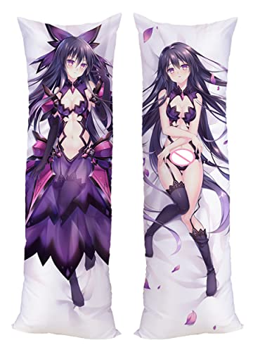 Anime Yatogami Tohka Date A Live Cushion Cover Pillow Case Peach Skin 150x50cm (59in x 19.6in) Izayoi Pillowcase von GUTRYIY