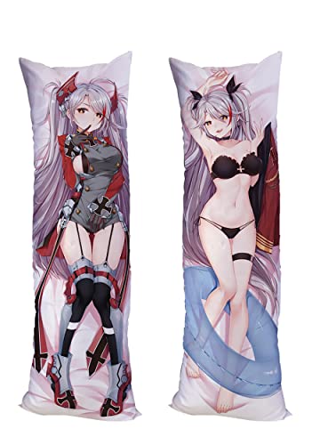 Azur Lane Prinz Eugen Cushion Cover Pillow Case Peach Skin 150x50cm (59in x 19.6in) Prinz Eugen Pillowcase von GUTRYIY