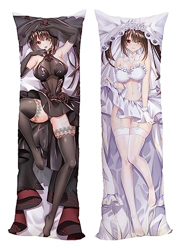 GUTRYIY Date A LIVE Tokisaki Kurumi Nightmare Cushion Cover Pillow Case Two Way Tricot 150x50cm (59in x 19.6in) Yatogami Tohka Pillowcase von GUTRYIY