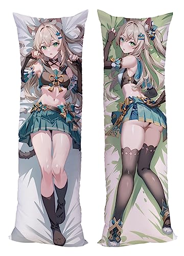 Genshin Impact Kirara Cushion Cover Elysia Cushion Cover Pillow Case Two Way Tricot 150x50cm (59in x 19.6in) Kafka Pillowcase von GUTRYIY