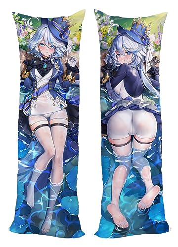 Game Genshin Impact Focalors Anime Cushion Cover Pillow Case Two Way Tricot 150x50cm (59in x 19.6in) Dan Heng Pillowcase von GUTRYIY