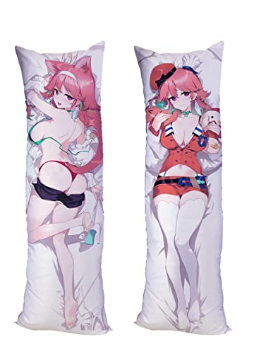 Vtuber Hololive Takanashi Kiara Cushion Pillow Case Peach Skin 150x50cm (59in x 19.6in) Sakamata Chloe Pillowcase von GUTRYIY