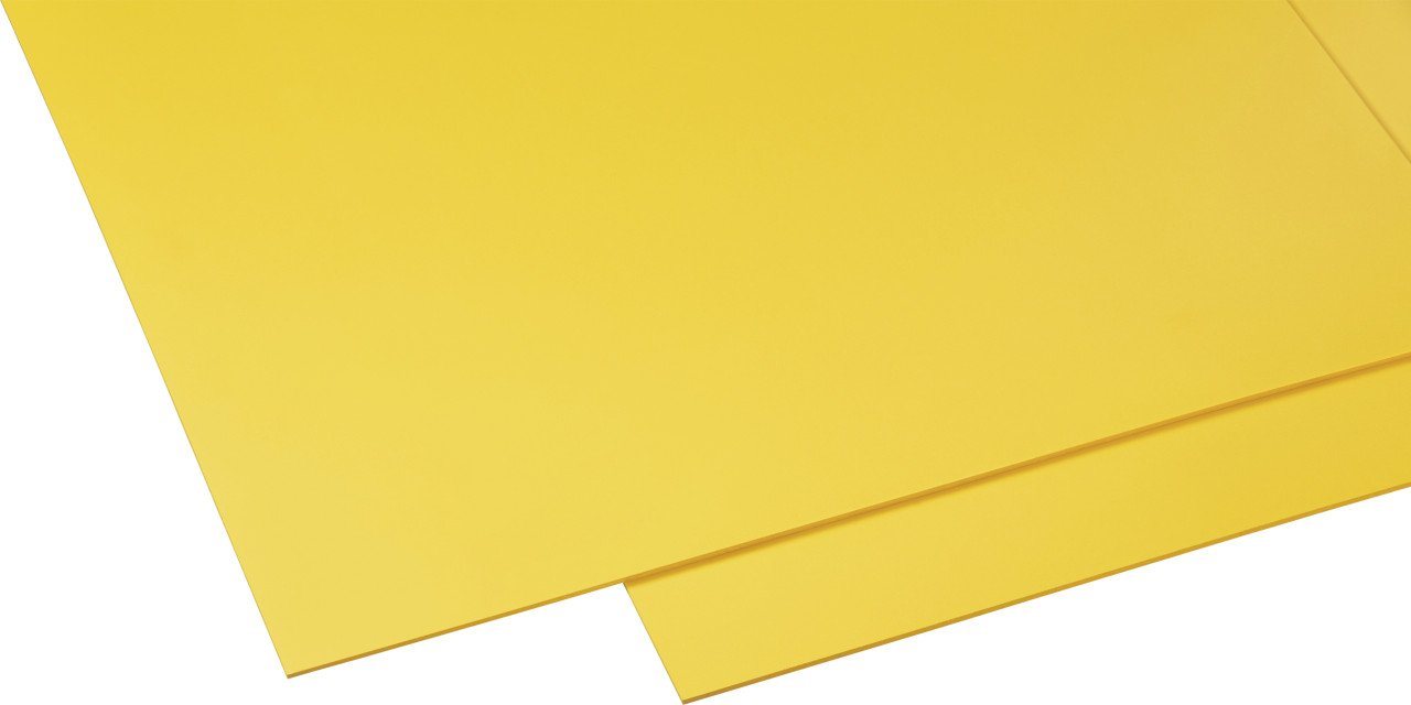 GUTTA Schneide- und Abdeckplatte Gutta Hartschaumplatte 50 x 100 cm, 3 mm, gelb, Kunststoff von GUTTA
