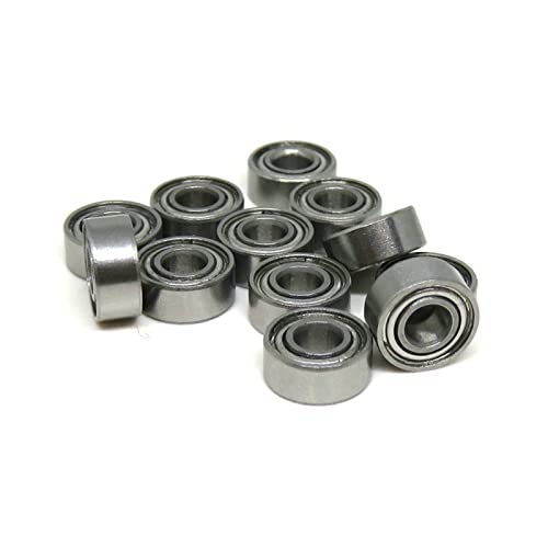 GUTUYEHKEA S623ZZ Edelstahl-Kugellager 3 x 10 x 4 mm SMR103Z SMR103 S623Z S623 Z ZZ Angelrollen-Seitendeckellager(SMR74Z 4x7x2.5mm) von GUTUYEHKEA