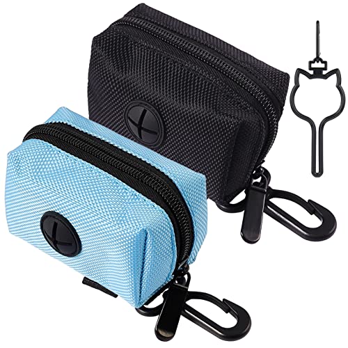 RICKMASK 2 Stück Kotbeutelspender für Hunde, Wasserdicht Pet Poop Tasche Halter, Hundekotbeutel-Halter Kotbeutel-Spender, Kotbeutelspender Beutelspender, für Spazierengehen mit Dem Hund Laufen Wandern von GUUFOO