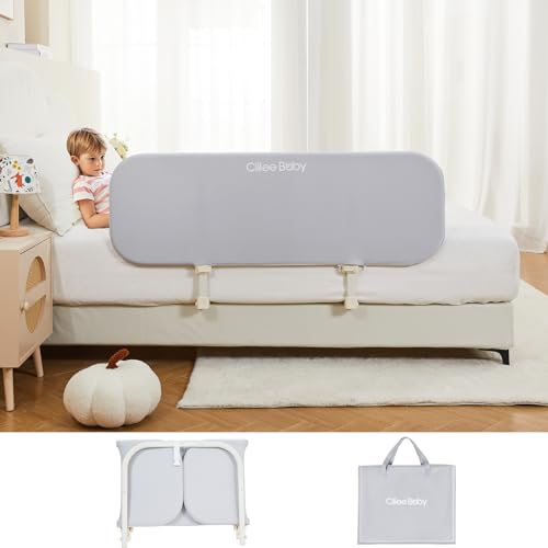 GUUSII HOME Bettgitter Rausfallschutz Boxspringbett Tragbares Bettschutzgitter Kinder Rausfallschutz Elternbett Klappbar Bett Schutz Rausfallen Kinderbett Höhenverstellbar Baby Bed Rails von GUUSII HOME