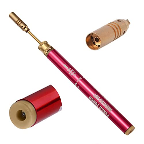 GUUTOP Mini Pink Gas Blow Torch Soldering, Small Air Blow Portable Torch Pen, Cordless Welding Soldering Pen Burner Blow Torch von GUUTOP
