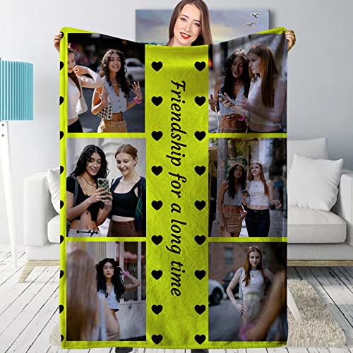 Personalisierte Decke, Fotodecke Mit Eigenem Foto & Text, Kuscheldecke Personalisiert, Jahrestag Geburtstagsgeschenk,Bildgeschenk Couch Sofa Schlafzimmer Wohnzimmer,Multiple Colors to Choose From. von GUWENFENG