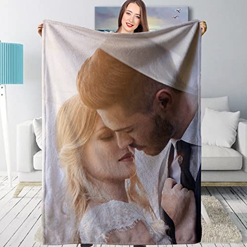 GUWENFENG Personalisierte Decke, Fotodecke Mit Eigenem Foto&Text, Kuscheldecke Personalisiert, Jahrestag Geburtstagsgeschenk,Bildgeschenk Couch Sofa ,Multiple Colors to Choose from., 70 x 100 cm von GUWENFENG