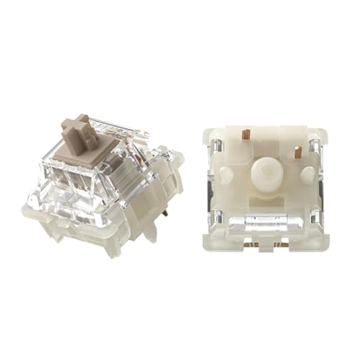 GUYEKS Gateron Baby Racoon 2.0 Keyboard Switches, 5-Pin Linear Switches, Factory Pre-lubed,Lengthen Stem 55gf Switches Keyboards,Suitable for MX Mechanical Keyboards (10 Stück) von GUYEKS